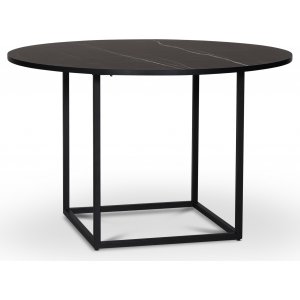 Sintorp pyöreä ruokapöytä Ø115 cm - Musta marmori (Exclusive laminaatti) + Huonekalujen tekstiilien puhdistus Sintorp pyöreä ruokapöytä Ø115 cm - Musta marmori (Exclusive laminaatti) + Huonekalujen tekstiilien puhdistus