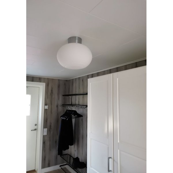 Sefyr plafoni - Valkoinen/kromi Sefyr plafoni - Valkoinen/kromi