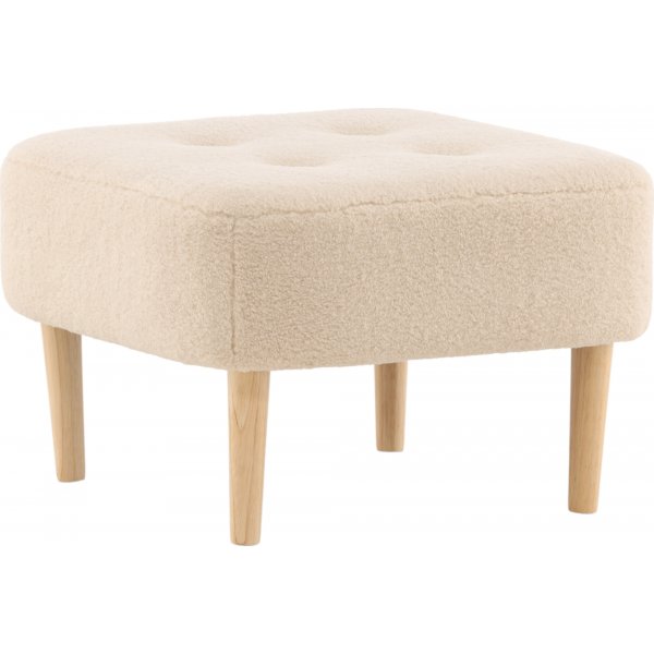 Salina pouf - Valkoinen fleece Salina pouf - Valkoinen fleece