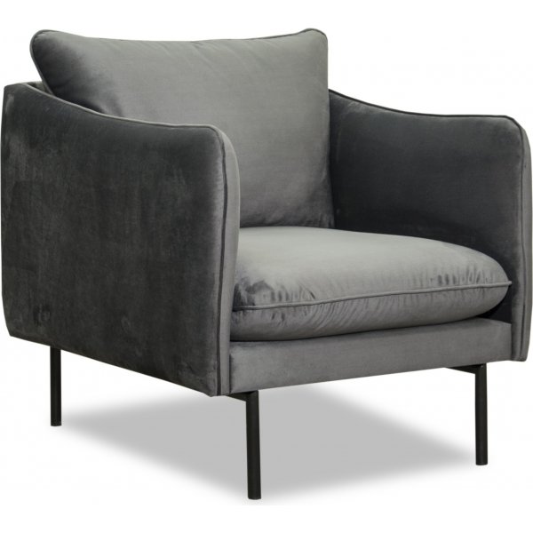 Björndal-nojatuoli - Harmaa sametti Björndal-nojatuoli - Harmaa sametti