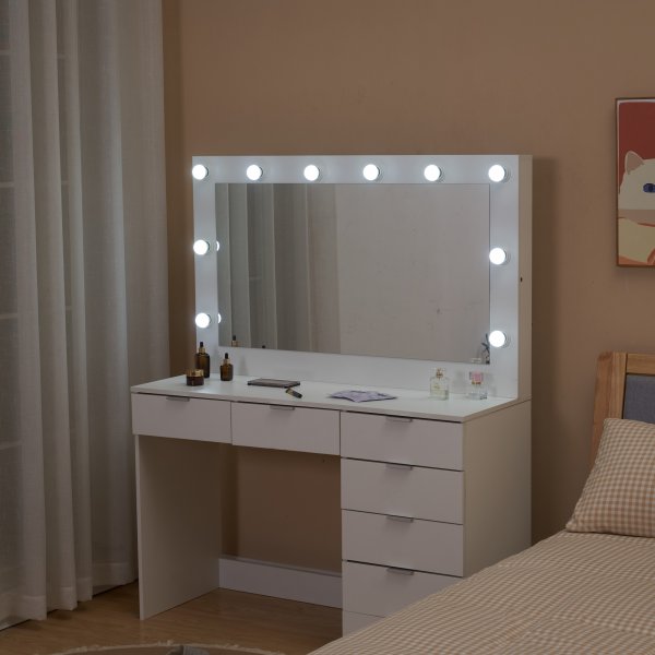 Meikkipöytä valaistuksella ja säilytystilalla / Gigi Meikkipöytä valaistuksella ja säilytystilalla / Gigi