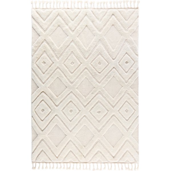 Dahlia-villamatto - Valkoinen Dahlia-villamatto - Valkoinen