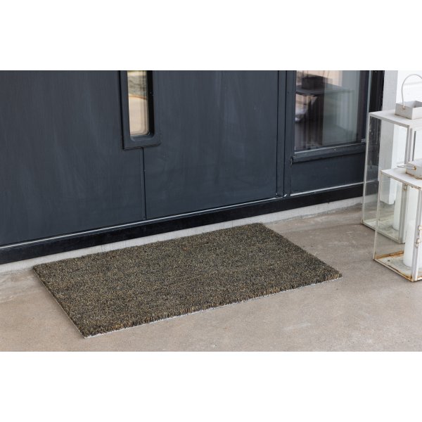 Lionel-ovimatto 75 x 45 cm - Musta/luonnollinen Lionel-ovimatto 75 x 45 cm - Musta/luonnollinen