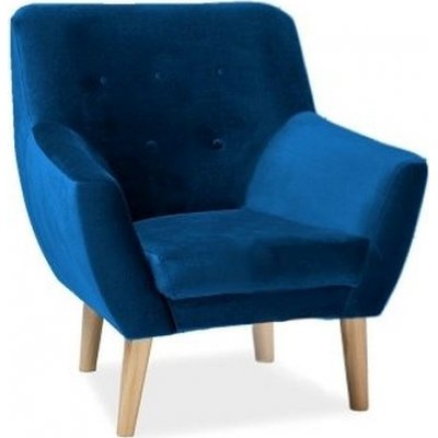 Aliana nojatuoli - Sininen sametti