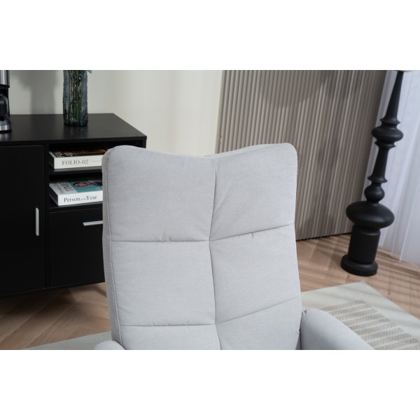 Säädettävä nojatuoli jalkarahilla + Huonekalujen jalat Säädettävä nojatuoli jalkarahilla + Huonekalujen jalat