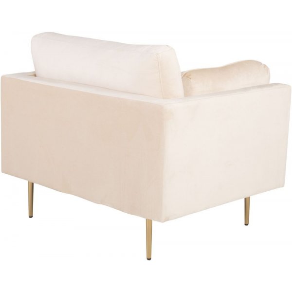 Nojatuoli Savanna - Beige (Sametti) / Messinkijalat Nojatuoli Savanna - Beige (Sametti) / Messinkijalat