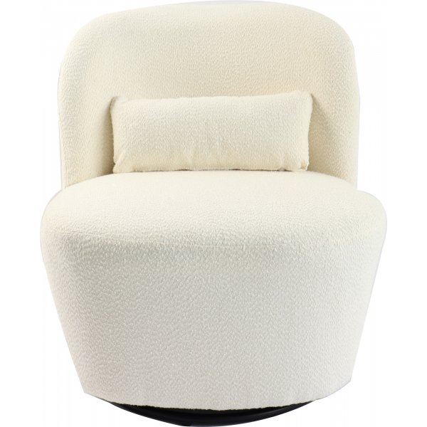 Nojatuoli boucle-kankaasta