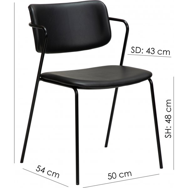 Zed ruokapöydän tuoli - valkoinen PU Zed ruokapöydän tuoli - valkoinen PU