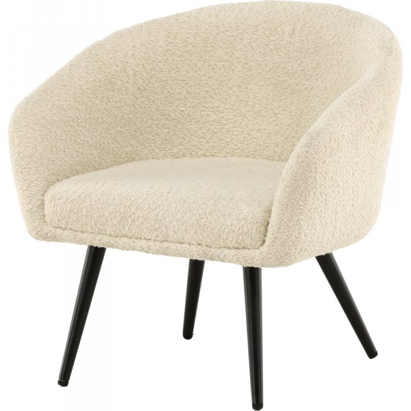 Pörröinen lasten nojatuoli - valkoinen Pörröinen lasten nojatuoli - valkoinen