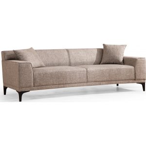 Petra 3-istuttava sohva - ruskea