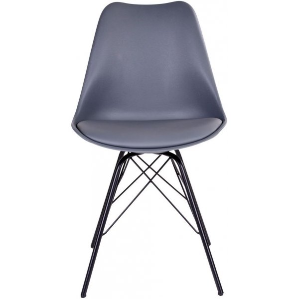 Oslon ruokap�yd�n tuoli - harmaa/musta