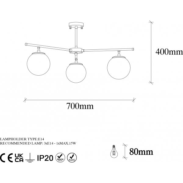 Atlas kattovalaisin 10260 - Vintage/valkoinen Atlas kattovalaisin 10260 - Vintage/valkoinen