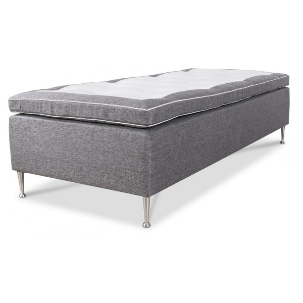 Roma veritas -runkosänky / yhden hengen sänky 90 cm pocket-jousijärjestelmä - Harmaa Roma veritas -runkosänky / yhden hengen sänky 90 cm pocket-jousijärjestelmä - Harmaa