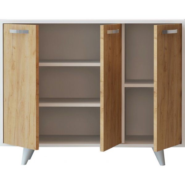 Spiffy kaappi - tammi/valkoinen