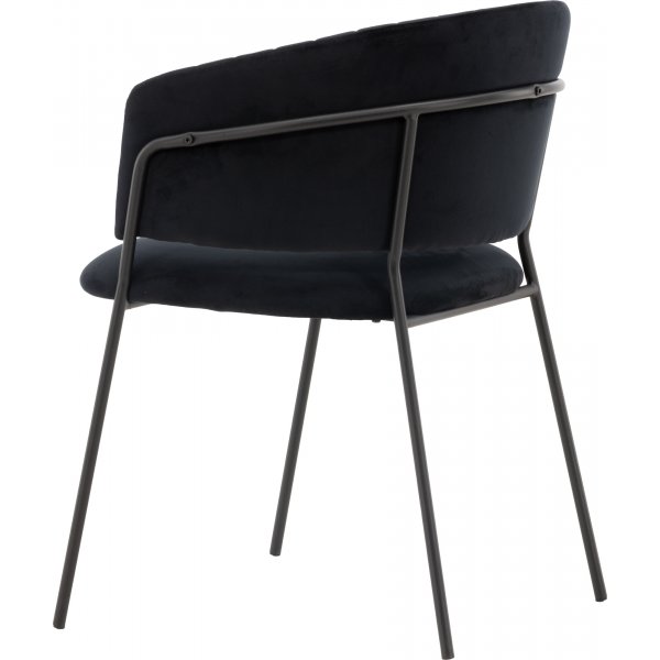 Selma ruokapöydän tuoli - Musta sametti Selma ruokapöydän tuoli - Musta sametti