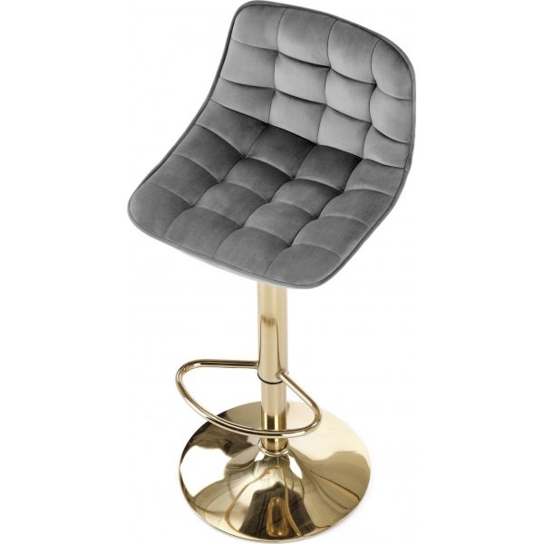 Baarijakkara harmaa sametti kultainen jalka korkeussdettv