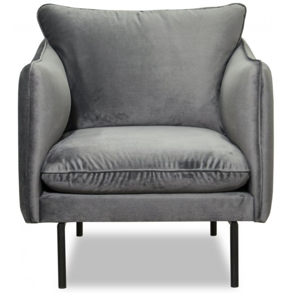 Björndal-nojatuoli - Harmaa sametti Björndal-nojatuoli - Harmaa sametti