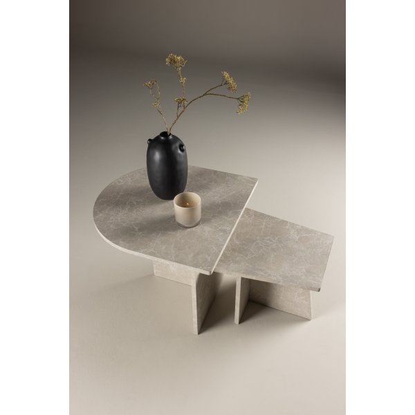 Sala sohvapyt 40/60 x 40/60 cm - Beige marmorinen look