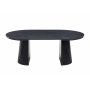 Crossby pyöreä ruokapöytä jatkettava Ø120-200 cm - Mustaksi petsattu tammi Crossby pyöreä ruokapöytä jatkettava Ø120-200 cm - Mustaksi petsattu tammi
