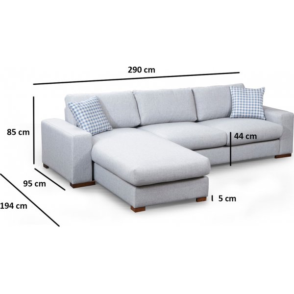 Loom divaani sohva - vaaleanharmaa