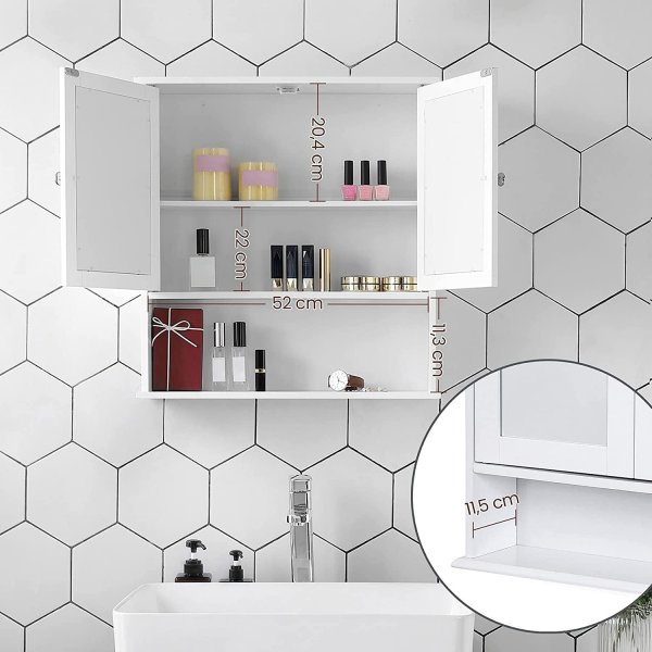 Liliana seinäkaappi - valkoinen Liliana seinäkaappi - valkoinen