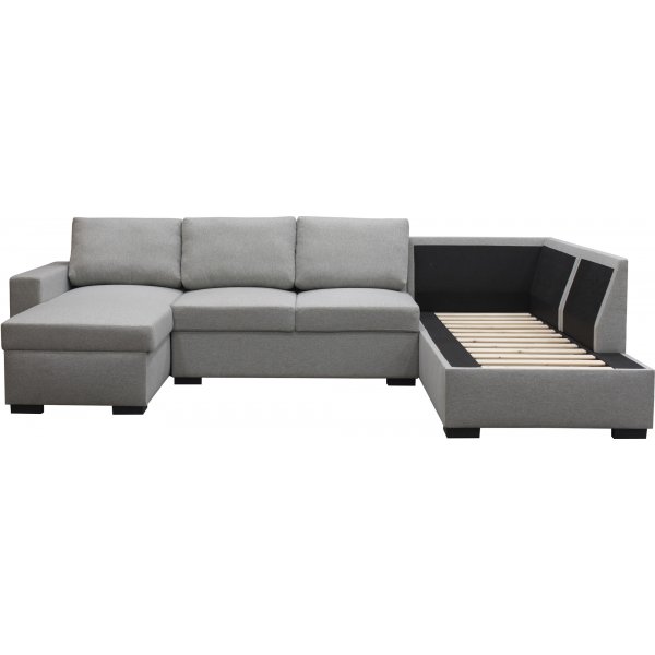 Sohva 309 cm vaaleanharmaa - Solna