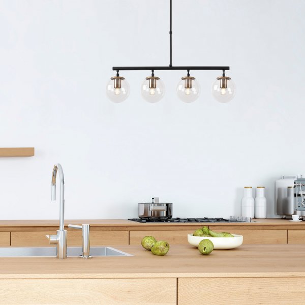 Viisattu kattovalaisin 10430 - Musta/antiikki Viisattu kattovalaisin 10430 - Musta/antiikki