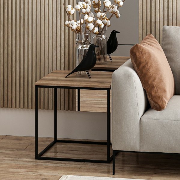 Basak sohvapöytä 52 x 50 cm - Pähkinä Basak sohvapöytä 52 x 50 cm - Pähkinä