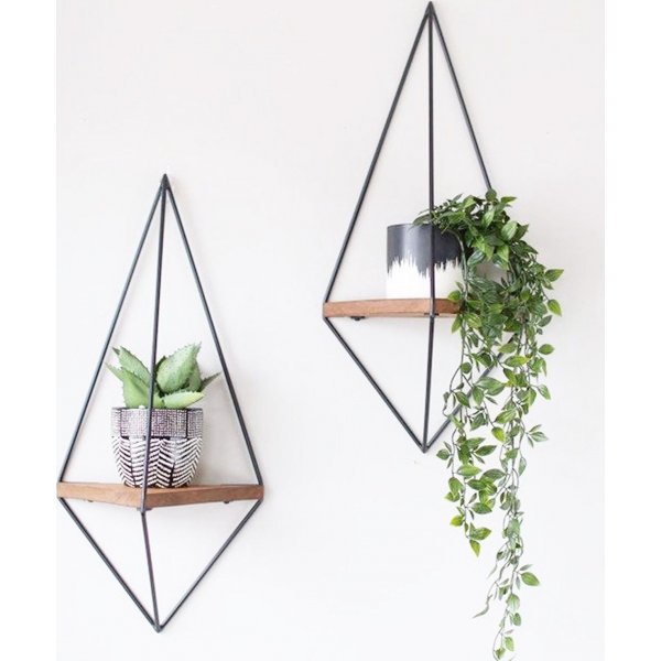 Walter seinähylly 39 - pähkinä/musta Walter seinähylly 39 - pähkinä/musta