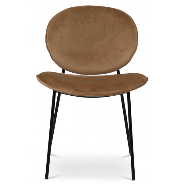 Lavatuoli samettia - ruskea