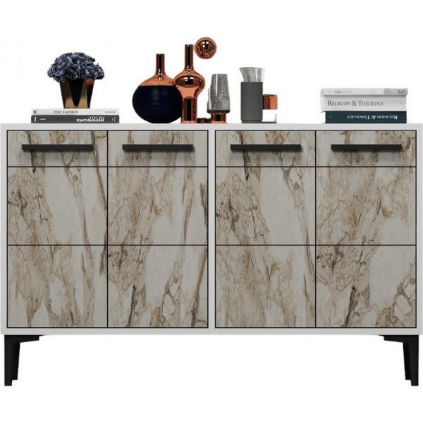 Stria senkki - Valkoinen/marmori Stria senkki - Valkoinen/marmori