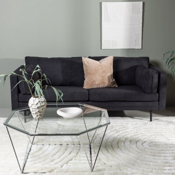 Boom 3-istuttava sohva - musta Boom 3-istuttava sohva - musta