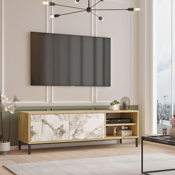 Retro mediapenkki 3 - Huopa/marmori