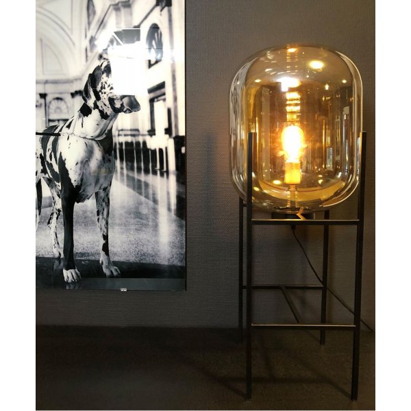 Elements-jalkalamppu - Musta/kirkas lasi Elements-jalkalamppu - Musta/kirkas lasi