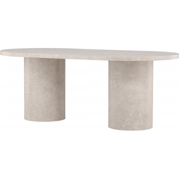 Narvik ruokapöytä 200 x 100 cm - Beige marmoriefekti Narvik ruokapöytä 200 x 100 cm - Beige marmoriefekti