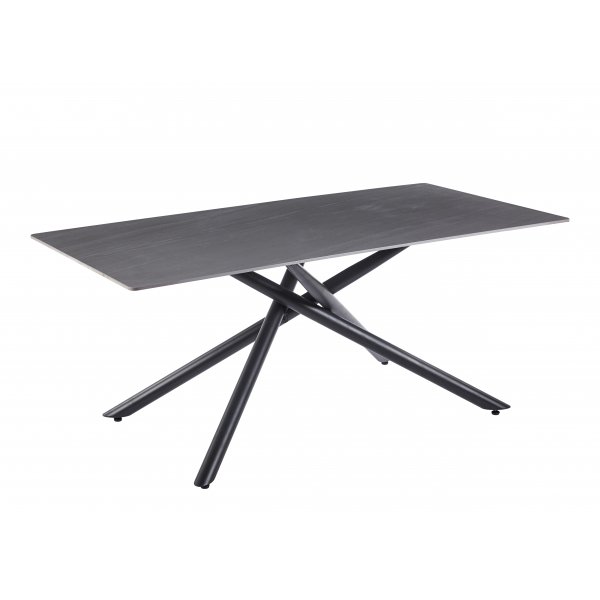 Jupiter-ruokapöytä sintrattua kiveä - 180x90 cm - Harmaa betoni Jupiter-ruokapöytä sintrattua kiveä - 180x90 cm - Harmaa betoni