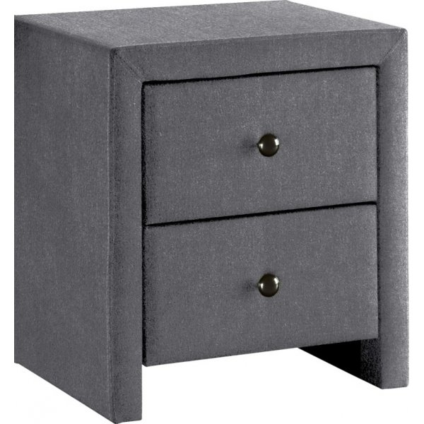 Kirkkaat yöpöydät - Harmaa sametti Kirkkaat yöpöydät - Harmaa sametti