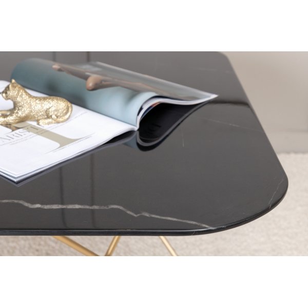 Michel-sohvapöytä 80 x 80 cm - Musta marmori Michel-sohvapöytä 80 x 80 cm - Musta marmori