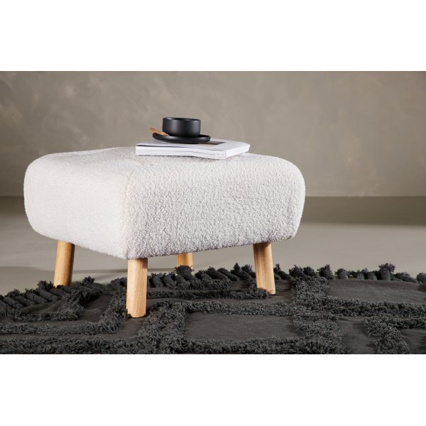 Salina pouf - Valkoinen nalle Salina pouf - Valkoinen nalle