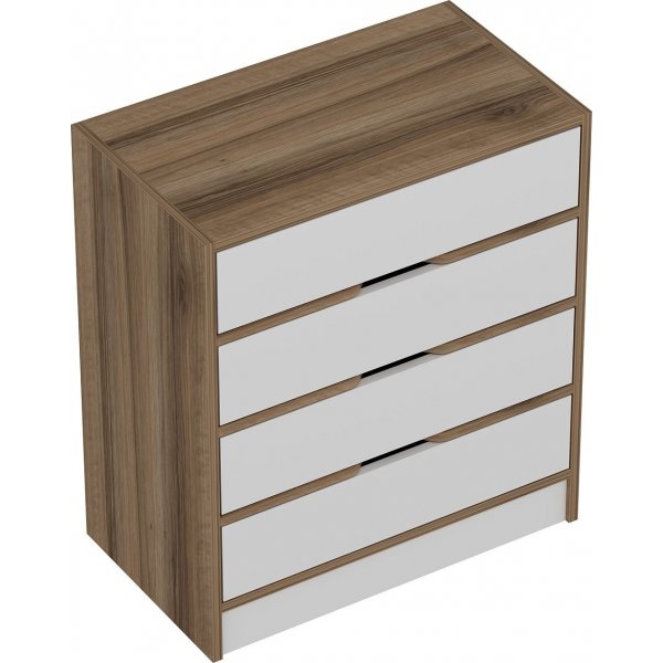 Elina lipasto - pähkinä/valkoinen Elina lipasto - pähkinä/valkoinen