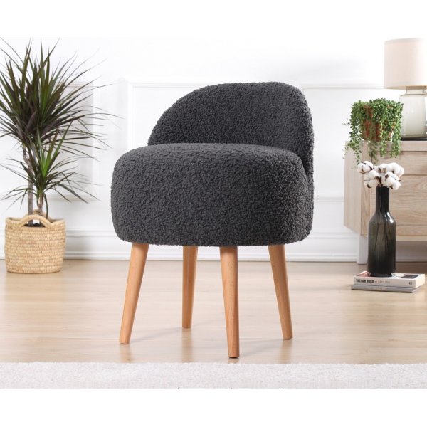 Rufmee Pouf - tummanharmaa Rufmee Pouf - tummanharmaa