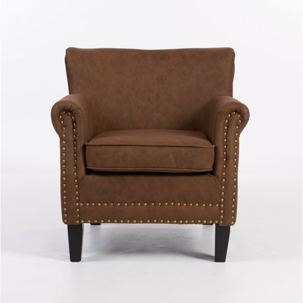 Norberg-nojatuoli ruskeana vintage-tyyliin Norberg-nojatuoli ruskeana vintage-tyyliin