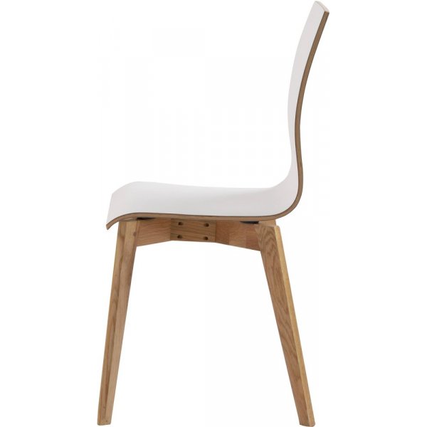 Aniyah-tuoli - Valkoinen/tammi