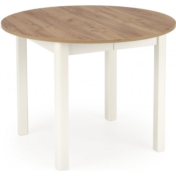 Pyre jatkettava ruokapyt tammi/valkoinen 102-142 cm - Berivan