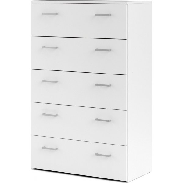 Tilava lipasto 5 laatikolla - Valkoinen Tilava lipasto 5 laatikolla - Valkoinen