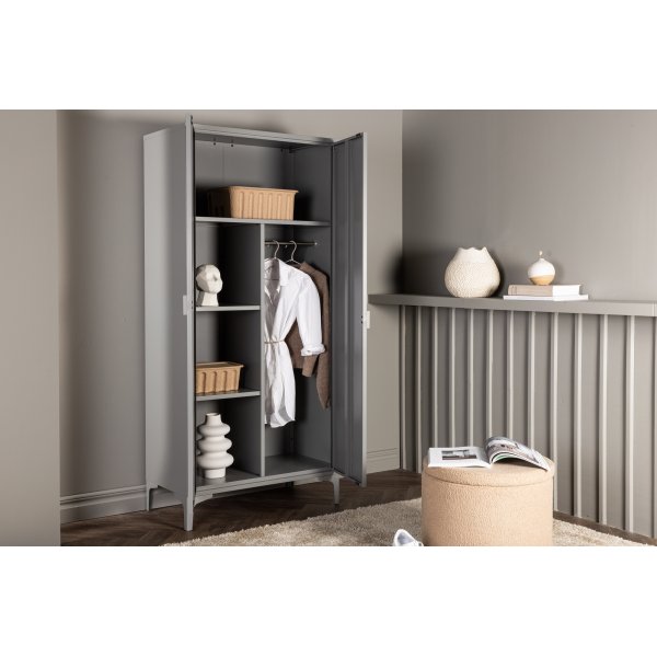 Alexander-vaatekaappi - vaaleanharmaa