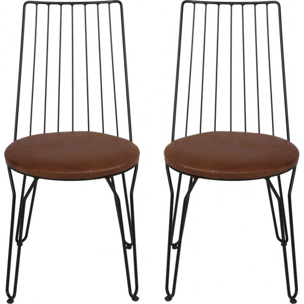 Agda tuolisarja - Musta/ruskea Agda tuolisarja - Musta/ruskea