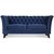 Kolmen istuttava sohva Milton Chesterfield - Tummansininen sametti + Huonekalujen hoitosarja tekstiileille