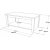 Luvio sohvapöytä 14, 100x50 cm - Tammi/valkoinen