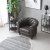 Royal Chesterfield nojatuoli tummanruskeaa keinonahkaa + Huonekalujen hoitosarja tekstiileille